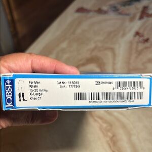 Jobst For Men compression Khaki Knee CT X-Large 15-20 mmHg New